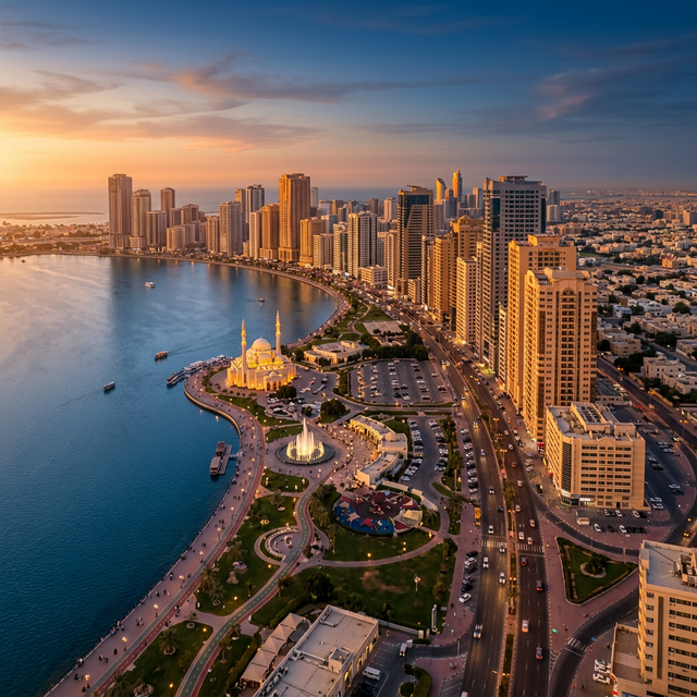 Sharjah cityscape - AC services coverage area