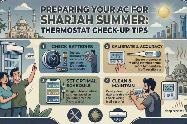 Preparing Your AC for the Sharjah Summer: Why a thermostat check-up is a vital part of pre-summer maintenance.