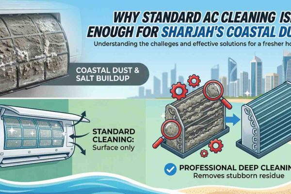 Why Standard AC Cleaning Isn’t Enough for Sharjah’s Coastal Dust