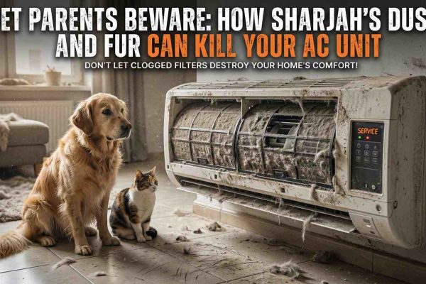 Pet Parents Beware: How Sharjah’s Dust and Fur Can Kill Your AC Unit